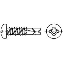 Samorezné skrutky DIN 7504 M PH2 3,9x22mm 100ks
