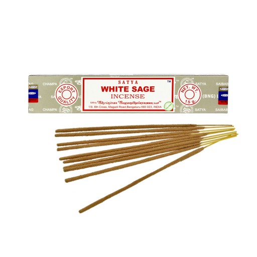 KADICÍ TYČINKY INDICKÁ BIELA ŠALvia BIELA ŠALvia 15 g SATYA NATURAL