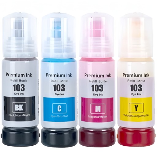 Atrament do tlačiarne 103 EPSON EcoTank 4ks L3160 L3150 L3110 L3210 L3251 L3256