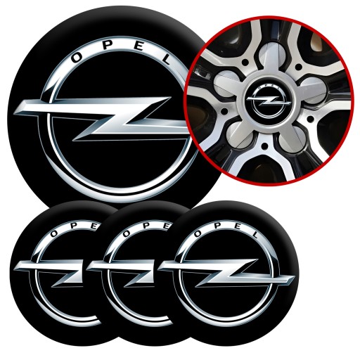 4 Emblémy Stredy ráfikov Kryty kolies Kolesá OPEL TOP SET 60mm