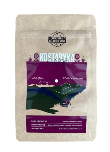 ČERSTVO PRAŽENÉ KÁVOVÉ ZRNKY KOSTARIKA SHB 100G 100% ARABICA ŠPECIALITA