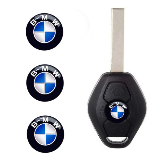 NÁLEPKA NA DIAĽKOVÝ EMBLÉM BMW 11mm ODZNAK KĽÚČA