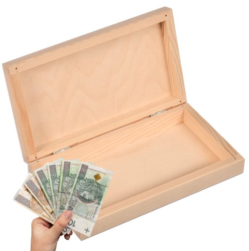Drevená krabička NA PENIAZE BANKOVKY Drevená OBÁLKA na darček