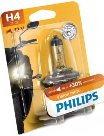 PHILIPS MOTOVISION ŽIAROVKA H4 12V 60/55W P43t +30%