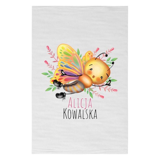 Osuška Do škôlky Škola 30x50 + Meno MOTÝĽ