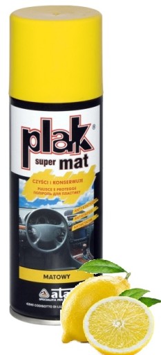 AUTOPLAK NA KOKPIT PLASTOVÁ PODLOŽKA 200ML CITRÓN