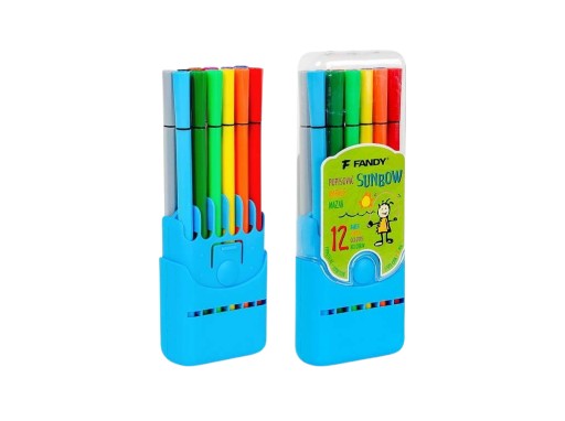 Farebné fixky Sunbow 12 farieb