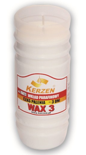 Parafínová vložka do sviečok Kerzen 14,1 cm WAX3