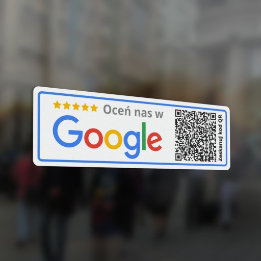 Ohodnoťte nás na Google QR – nálepka 7x22