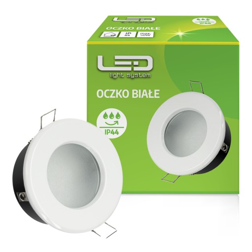 Hermetické halogénové očko pre Soffit White IP44