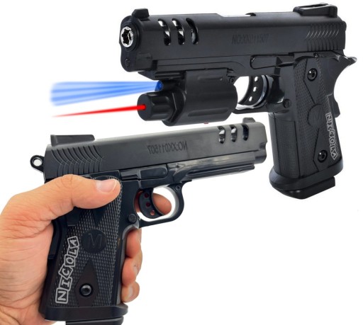 VEĽKÁ GLOCK ASG pištoľ NA 6mm GUĽKY + 5083 LASER
