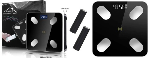 BLUETOOTH ANALYTICKÁ KÚPEĽŇOVÁ VÁHA SLIM 180 kg SMART + 26v1 Android iOS