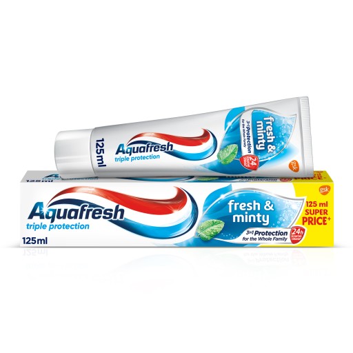 Zubná pasta Aquafresh Triple Protection Fresh And Minty Toothpaste 125 ml