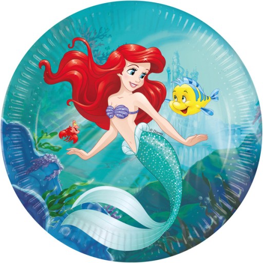 ARIEL MERMAID PAPIEROVÉ TANIERE 23 CM 8 KS.