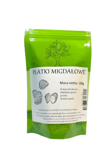 MANDĽOVÉ VLOČKY 100 G ECOBI REZANÉ MANDLE