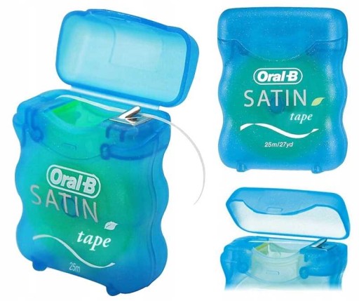 ORAL-B SATÉNOVÁ PÁSKA MINT DENTAL niťovka, vystužená, 25m