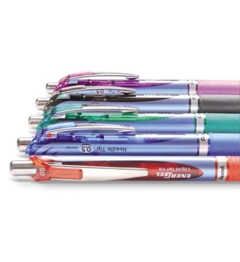 Modré gélové pero Energel Pentel BLN75-C