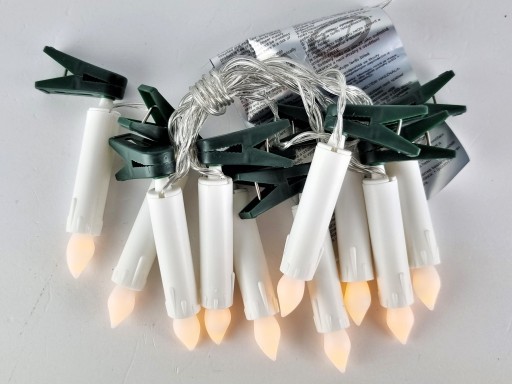 OSVETLENIE VIANOČNÉHO STROMU SVIEČKY 10 LED KLIP NA BATÉRIU OVLÁDANIE VIANOČNÉHO STROMČEKA