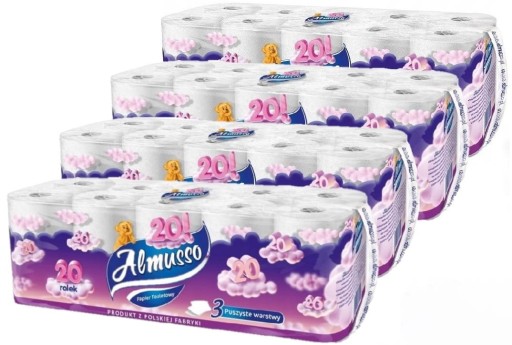 Almusso toaletný papier neparfumovaný 20 ks.
