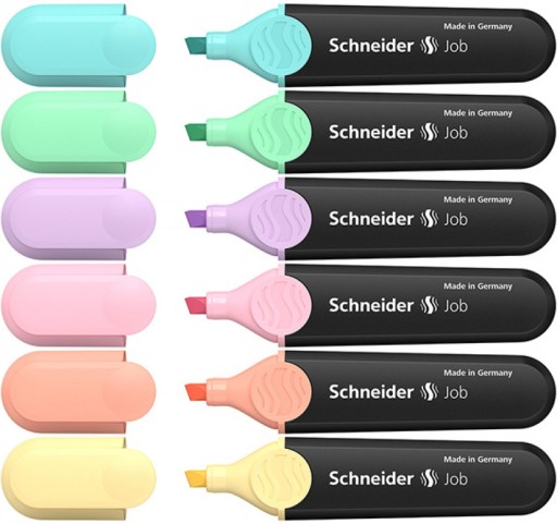 Schneider Job puzdro na pastelový zvýrazňovač 6x pastel