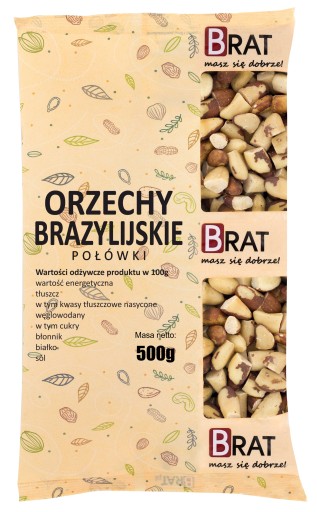 BRAZÍLIA ORECHY polovičky 500g Natural
