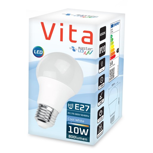 E27 LED žiarovka 2835 SMD 1000lm 10W guľa A60 230V