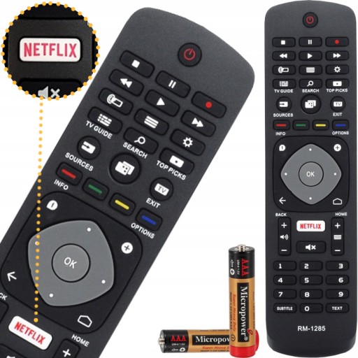 UNIVERZÁLNE DIAĽKOVÉ OVLÁDANIE PRE PHILIPS SMART S NETFLIXOM