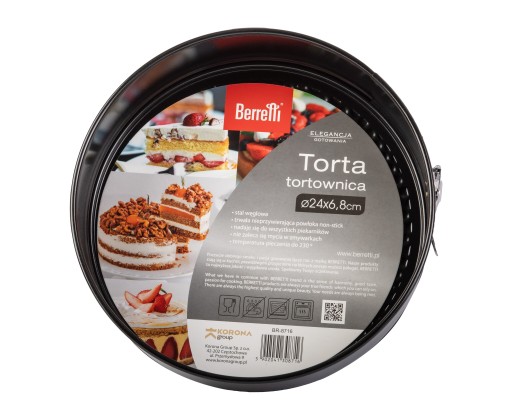 Tortová forma na jar, okrúhla forma na pečenie, vyberateľná, 24 cm