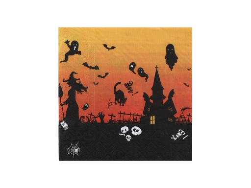 Haunted House halloweenske obrúsky 33 cm 20 ks.