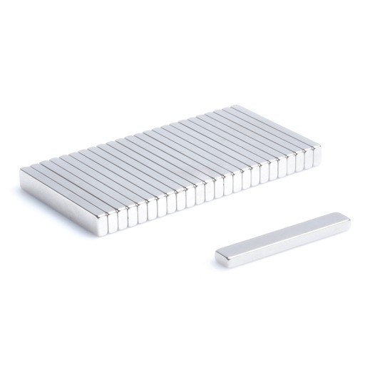 Neodymový tanierový magnet MPŁ 25x4x2 N38 10 ks