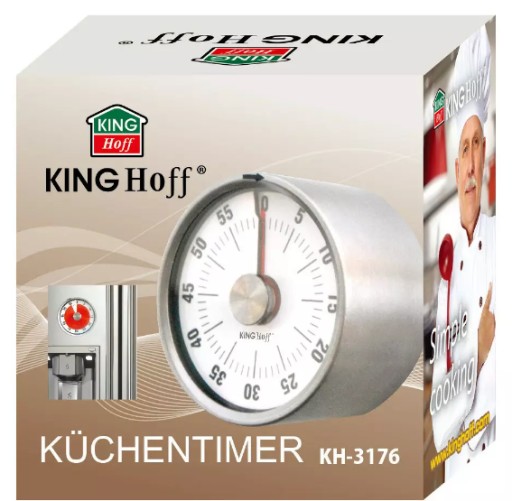 KUCHYNSKÝ ČASOVAČ magnéziový do chladničky 60 min KH 3176