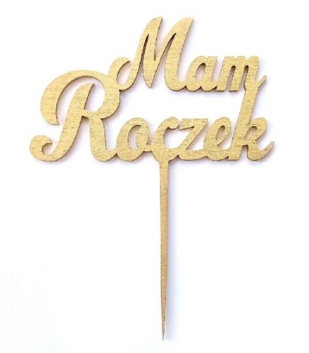 Mám ročný topper k prvým narodeninám 12cm ZLATÝ