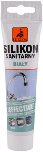 Sanitárna silikónová biela tuba DRAGON plastová 100 ml