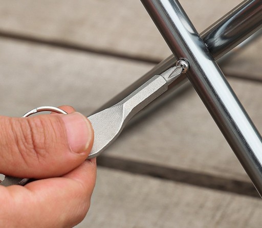 MINI SKRUTKOVAČ KĽÚČOVKA EDC PLOCHÝ KRÍŽOVÝ PRÍvesok