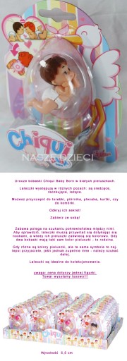 MY MINI CHIQUI BABY BORN MINI BABY KĽÚČENKA