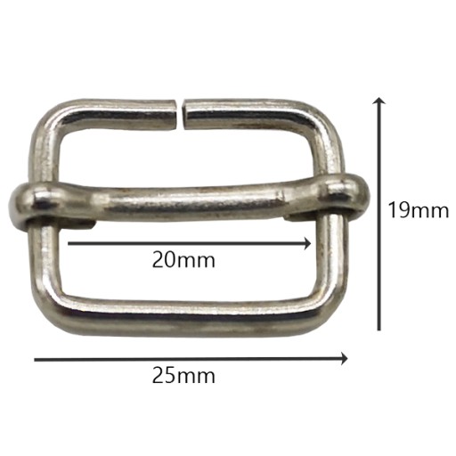 Kovový nastavovač popruhu tašky, šnúrka 20 mm, 10 ks