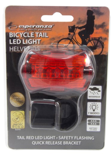 ZADNÉ BICYKLE SVETLO HELVETIOS LED