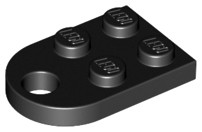 LEGO 3176 TANIER 3x2 čierna NOVINKA (1g)
