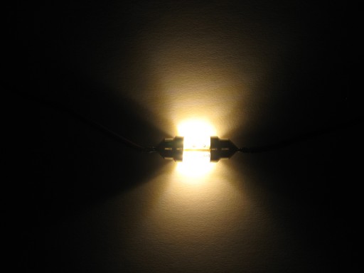 LED teplá trubicová žiarovka 31 C3W 6V DC WSK Beetle