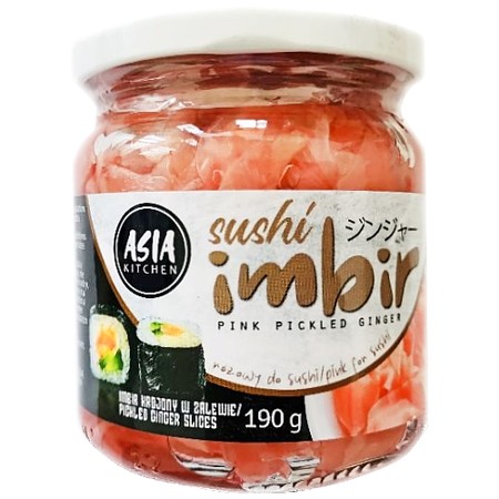 Ružový marinovaný zázvor na sushi 190g
