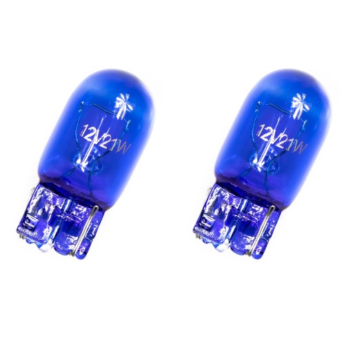 2x ŽIAROVKA W21W T20 12V XENON SUPER WHITE CANBUS BIELA SADA