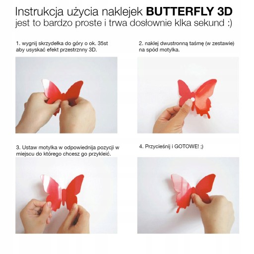 Nálepky na stenu 3D BUTTERFLY modré - 12 ks