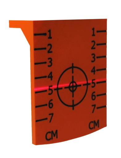 MaysterTools oranžový krížový laserový terč s terčom