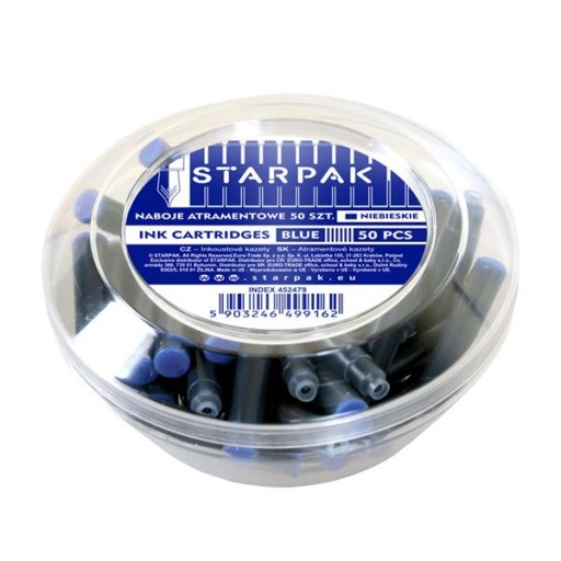 STARPAK NÁPLŇKY NA PERÁ MODRÁ 4 KS