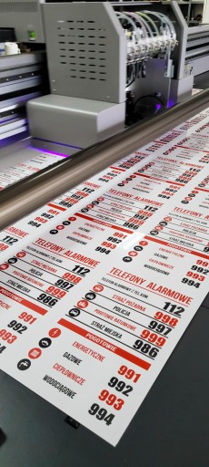 Informačná tabuľa Núdzové telefóny | UV tlač | 20x30cm | PVC 1 mm