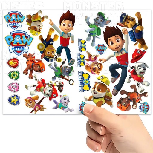 UMÝVAJÚCE DOČASNÉ TETOVANIE PRE DETI Tlapková patrola ORIGINÁLNE DIZAJNY