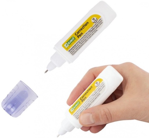 D.Rect rýchloschnúce korektorové pero 12ml x 6 kusov