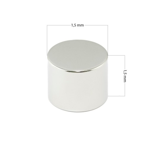 VALEC NEODYMOVÝ MAGNET 1,5 x 1,5 mm