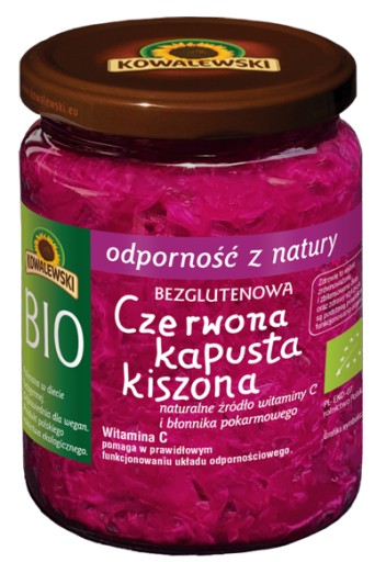 ČERVENÁ KAPUSTA, BEZLEPKOVÁ, BIO 400 g - KOWALEWSKI