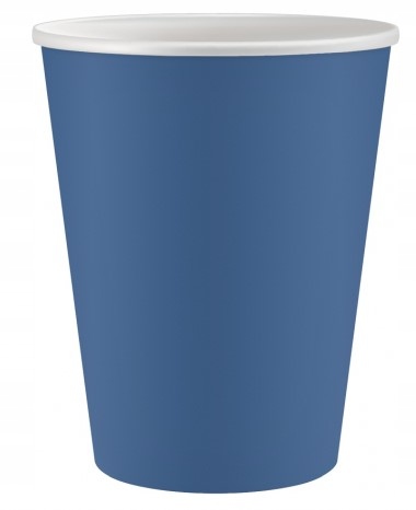 Poháre, papierové poháre, 250 ml, 6 ks, námornícka modrá, narodeniny, krst